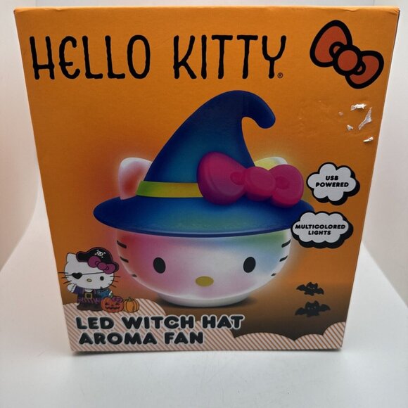 Hello Kitty Halloween LED Witch Hat Aroma Fan - Sealed